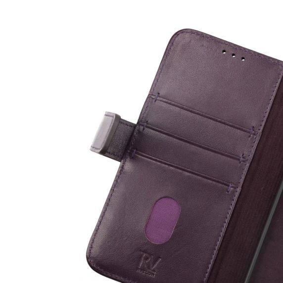 iPhone 14 Pro Max Plånboksfodral Läder Rvelon - Lila