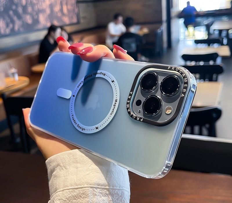 iPhone 13 Pro Max Stöttåligt Skal med MagSafe - Frostat Blå