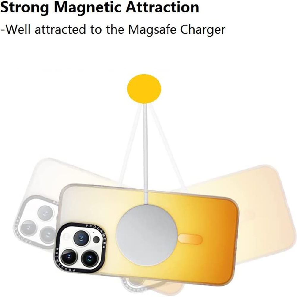 iPhone 13 Pro Max Stöttåligt Skal med MagSafe - Frostat Gul
