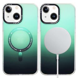 iPhone 14 Plus Stöttåligt Skal med MagSafe - Frostat Grön