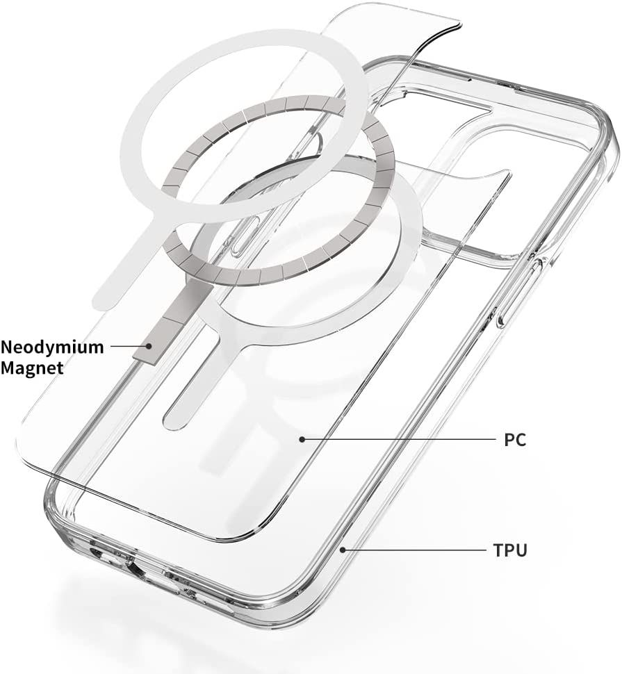 iPhone 14 Plus Stöttåligt Skal med MagSafe - Frostat Grön