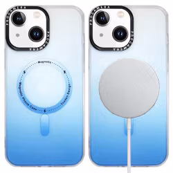 iPhone 14 Plus Stöttåligt Skal med MagSafe - Frostat Blå