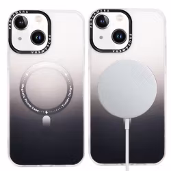 iPhone 14 Plus Stöttåligt Skal med MagSafe - Frostat Svart