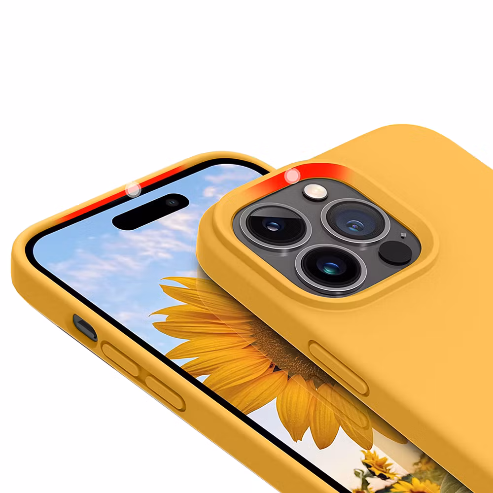iPhone 14 Pro Max MC Silikonskal Gul