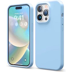 iPhone 12/12 Pro MC Silikonskal Ljusblå
