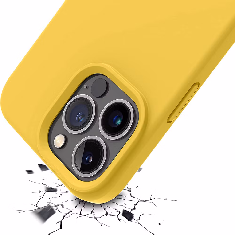 iPhone 12/12 Pro MC Silikonskal Gul