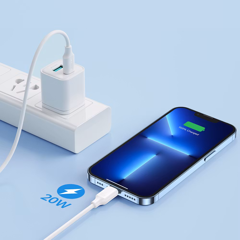 iPhone USB-C TILL LIGHTNING KABEL 25CM VIT