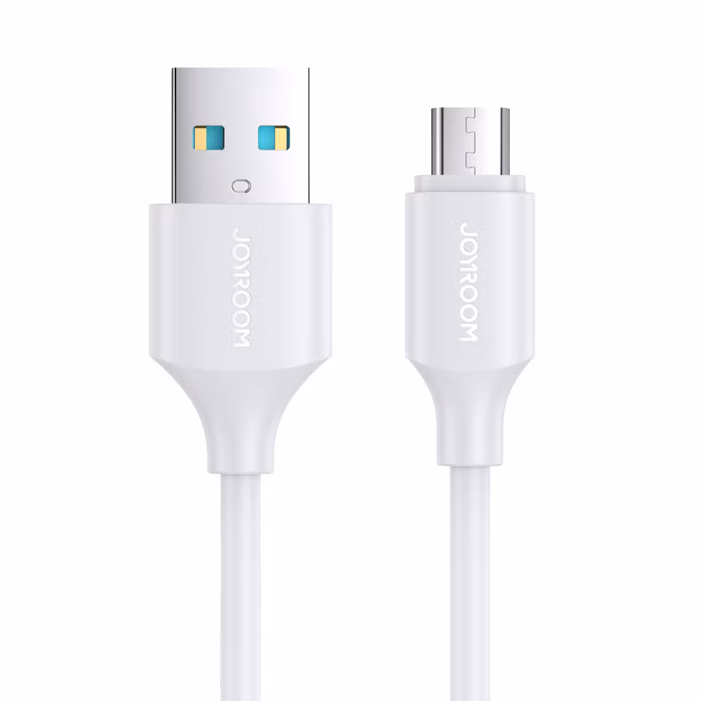 KABEL USB-A till Micro  2.4A 25CM VIT