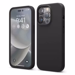 iPhone 15 Pro MC Silikonskal i svart färg