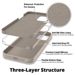 iPhone 15 Pro MC Silikonskal Pebble