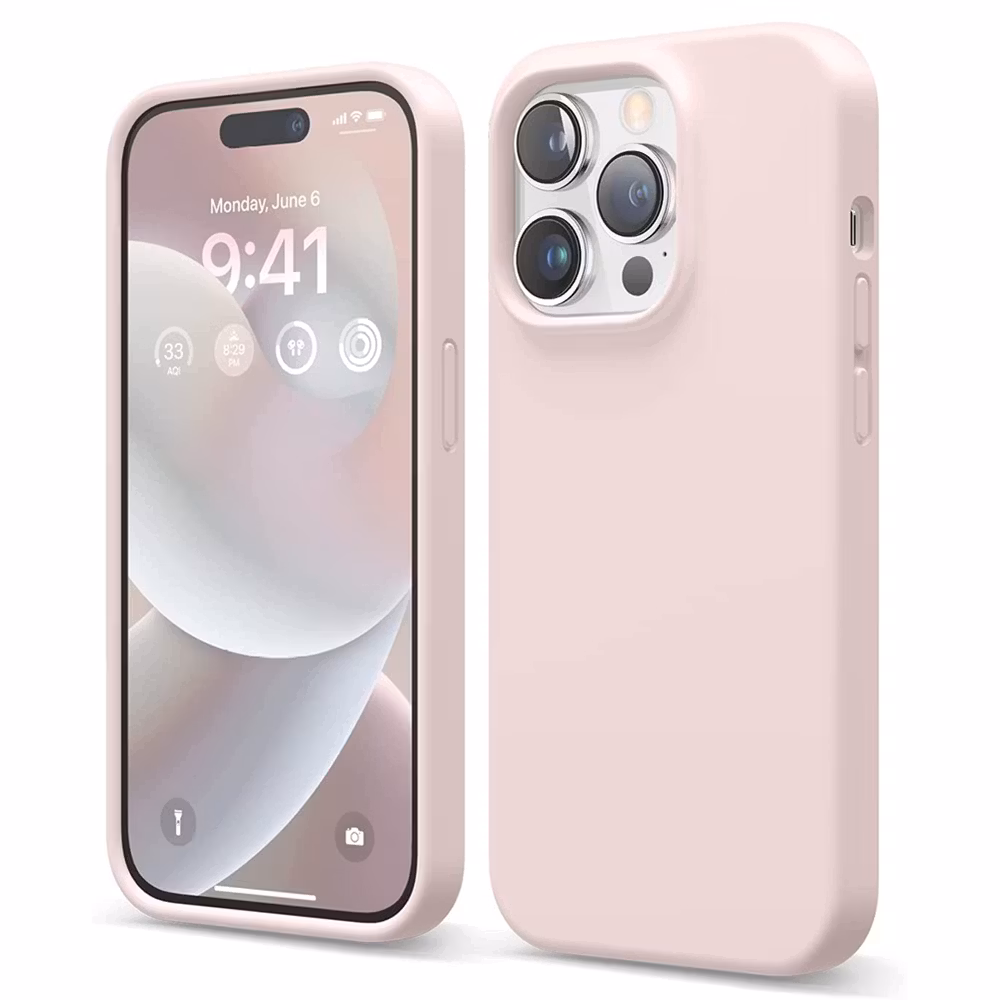 iPhone 15 Pro Max MC Silikonskal Blush Pink