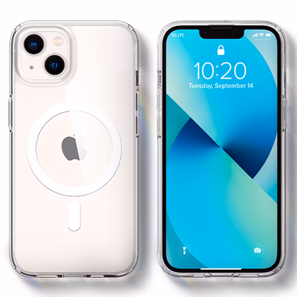 iPhone 15 Plus Clear PC Magnetic Wireless Charging Case Transparen