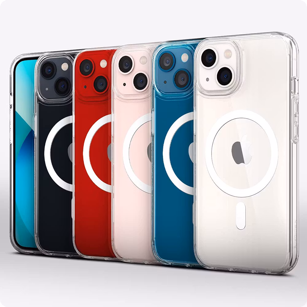 iPhone 15 Plus Clear PC Magnetic Wireless Charging Case Transparen