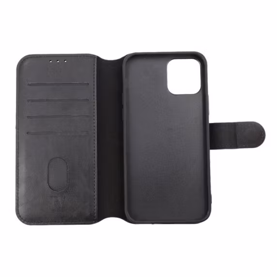 iPhone 15 Pro Plånboksfodral Magnet Svart