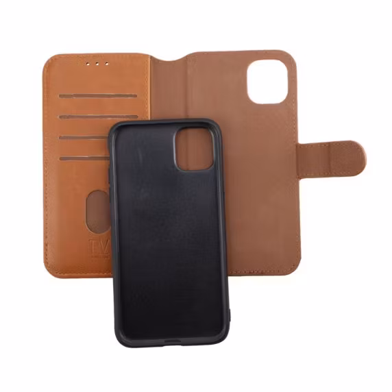 iPhone 15 Plus Plånboksfodral Magnet Brun