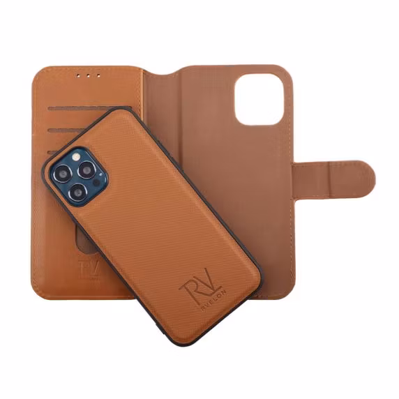 iPhone 12 / 12 Pro Plånboksfodral Magnet Brun