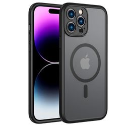 iPhone 15 Pro Max MagSafe silikonskal i svart färg