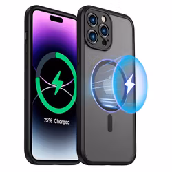 iPhone 15 Pro Max MagSafe silikonskal i svart färg