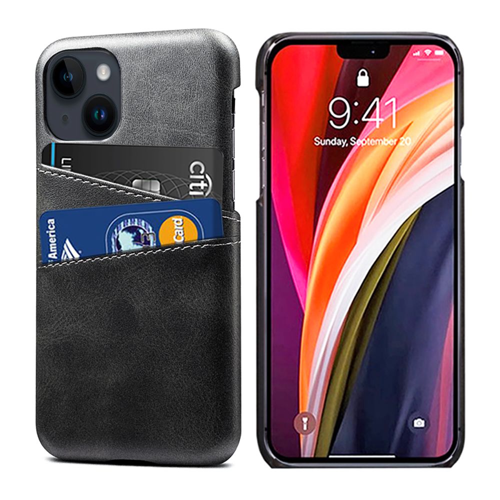 iPhone 15 Skal med Kortfack Svart
