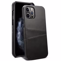 iPhone 15 Pro Skal med kortfack Svart