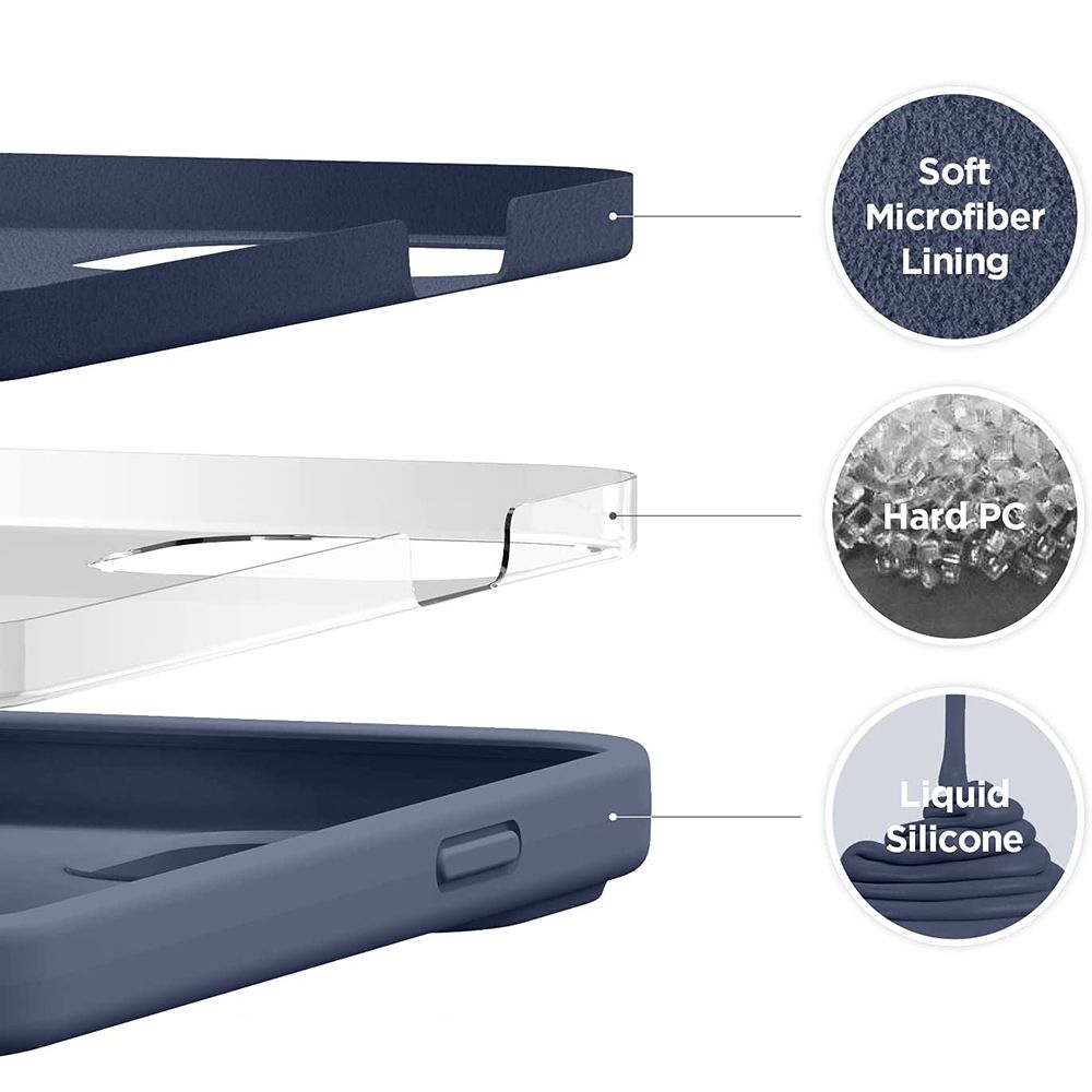 iPhone 15 Pro MC Silikonskal Ice Blue