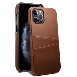 iPhone 15 Pro Max Skal med Kortfack-Brun