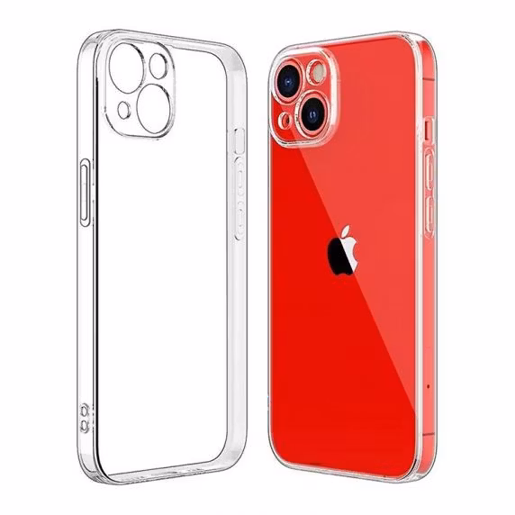 iPhone 15 Plus skal med kameraskydd - Genomskinligt