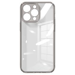 iPhone 14 Pro Max skal med kameraskydd - Genomskinligt grå