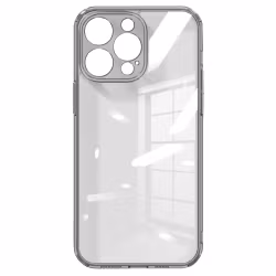 iPhone 14 Pro skal med kameraskydd - Genomskinligt grå