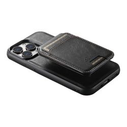 iPhone 15 Pro 2in1 Magsafe Skal med Korthållare-Svart