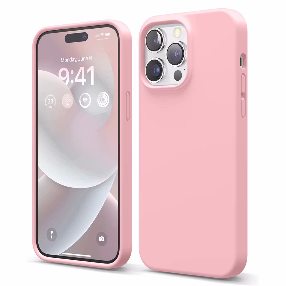 iPhone 15 Pro MC Silikonskal Pink