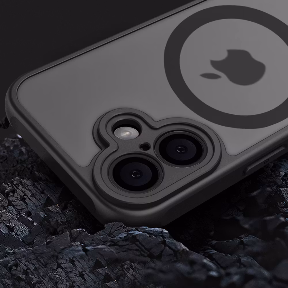 iPhone 16 MagSafe silikonskal i svart färg