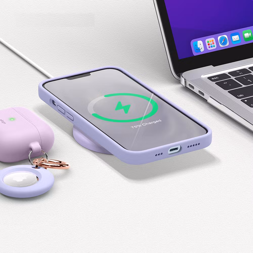 iPhone 16 Pro MC Silikonskal Lavender