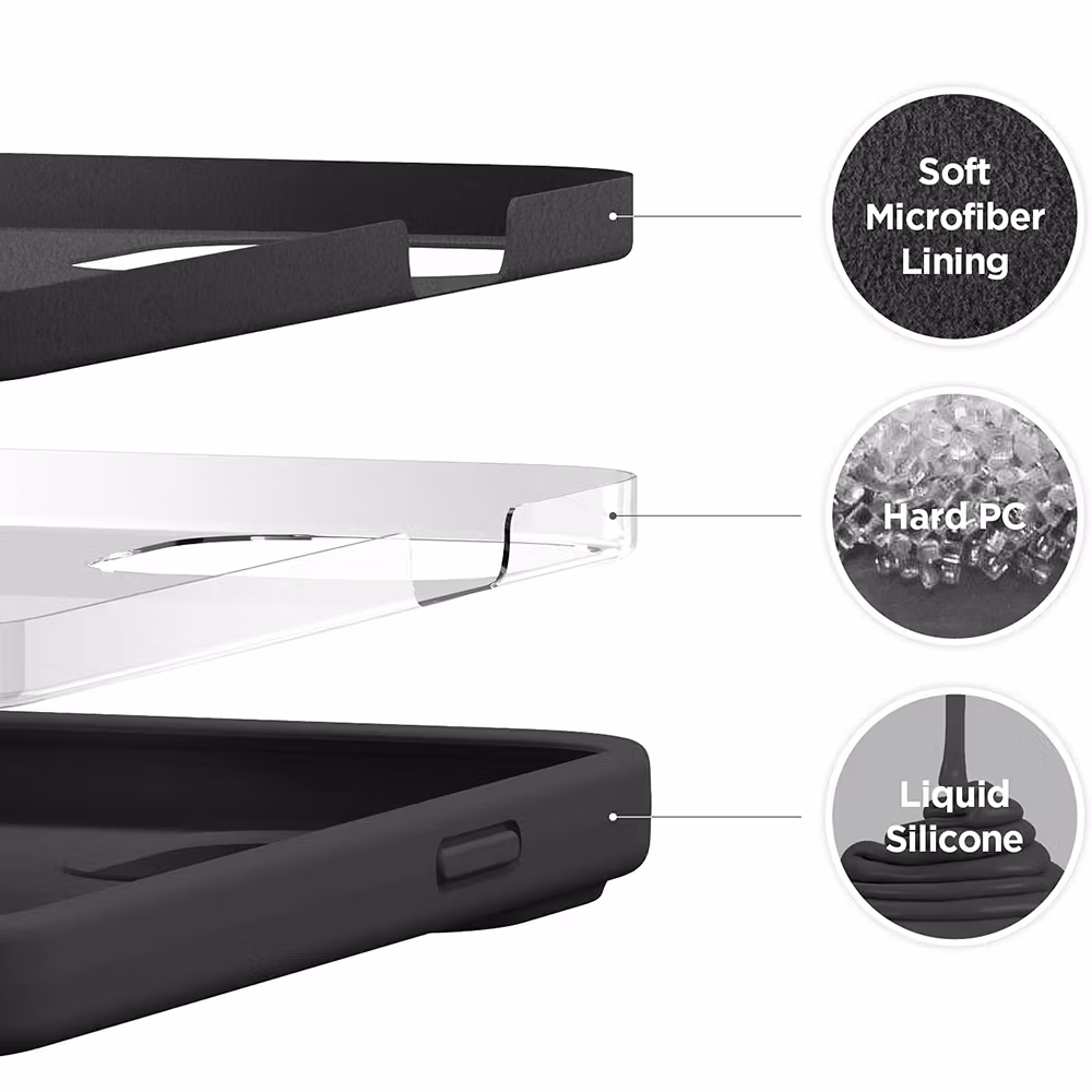 iPhone 16 Pro Max MC Silikonskal Svart