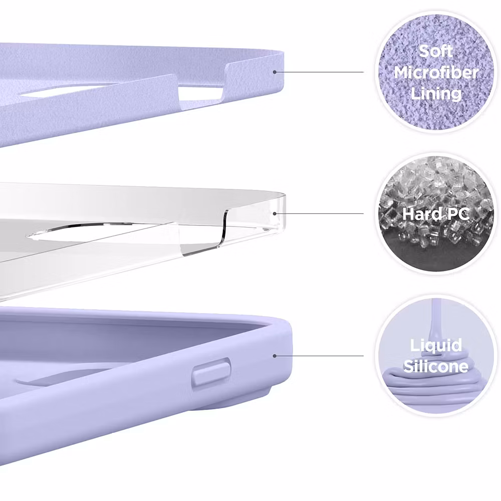 iPhone 16 MC Silikonskal Lavender