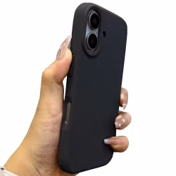 iPhone 16 Plus MC Silikonskal i svart färg