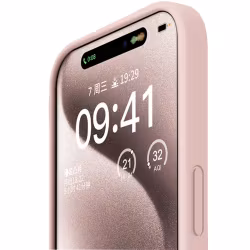 iPhone 16 Plus MC Silikonskal Blush Pink