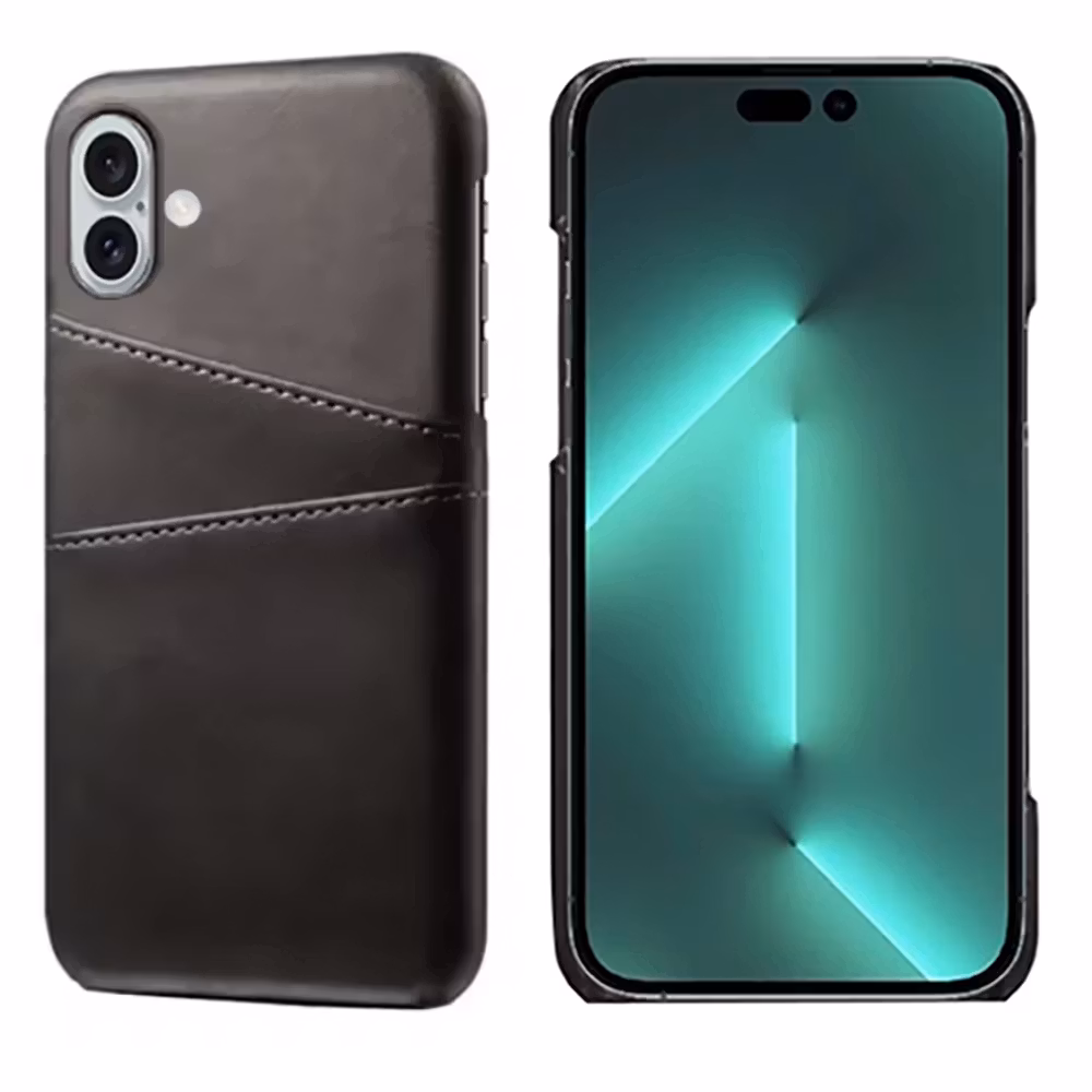 iPhone 16 Plus Skal med Kortfack Svart