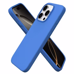 iPhone 16 Pro Max MC Silikonskal Blå färg