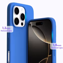 iPhone 16 Pro Max MC Silikonskal Blå färg