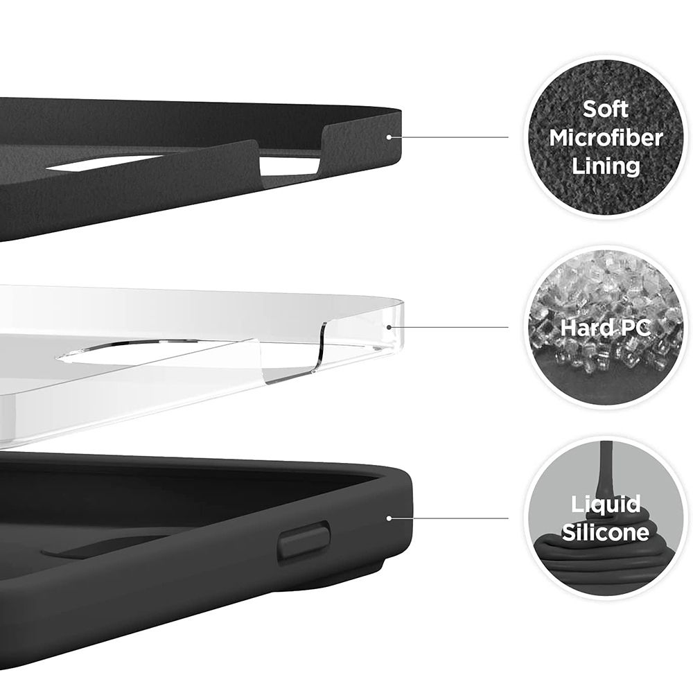iPhone 17 MC Silikonskal i svart färg