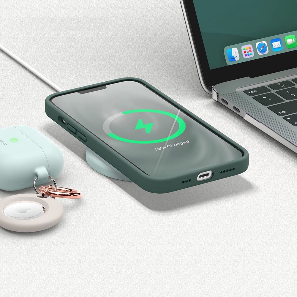 iPhone 17 MC Silikonskal Moss Green
