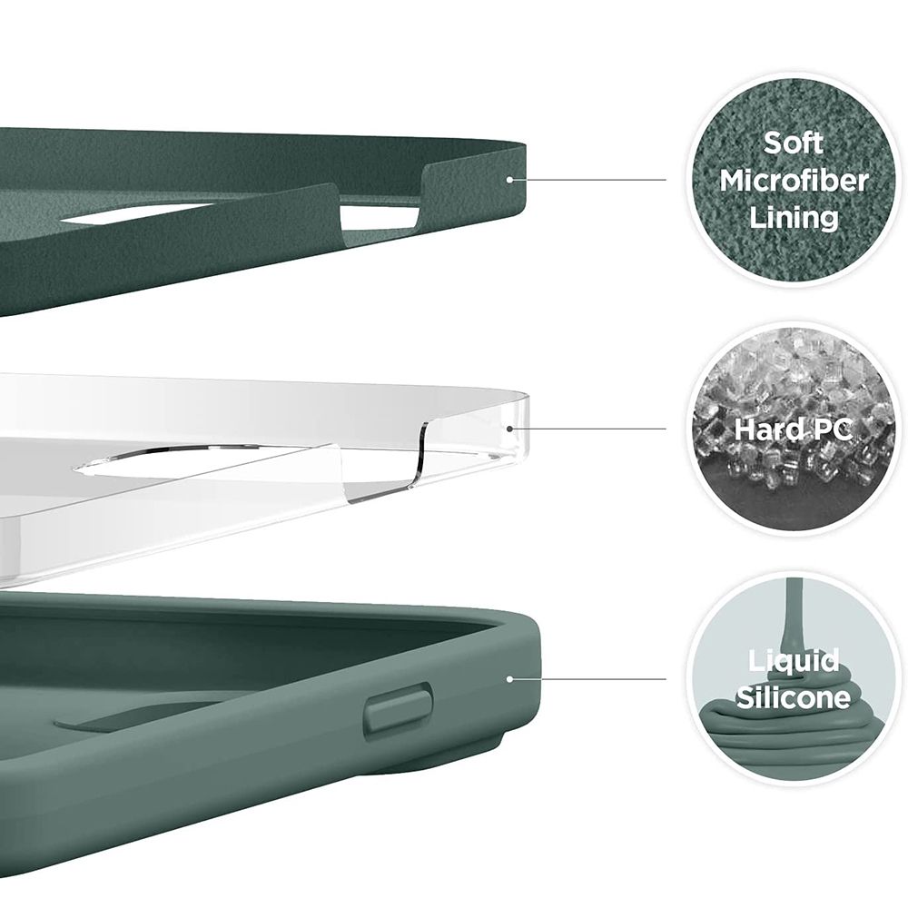 iPhone 17 MC Silikonskal Moss Green