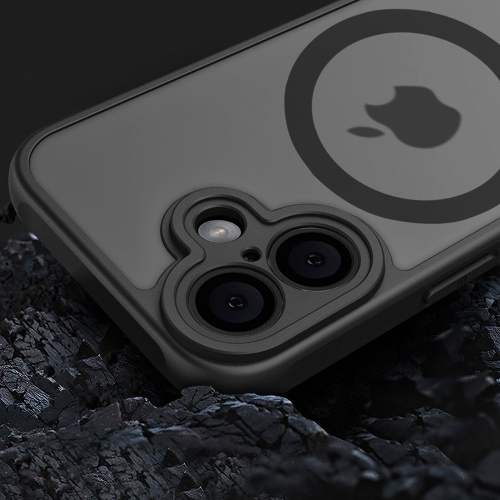 iPhone 17 MagSafe silikonskal i svart färg