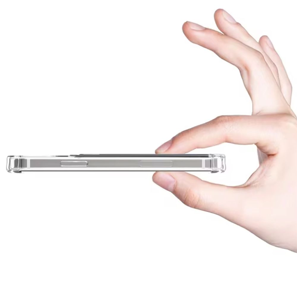 iPhone 17 Stöttåligt Skal med Kortfack-Transparent