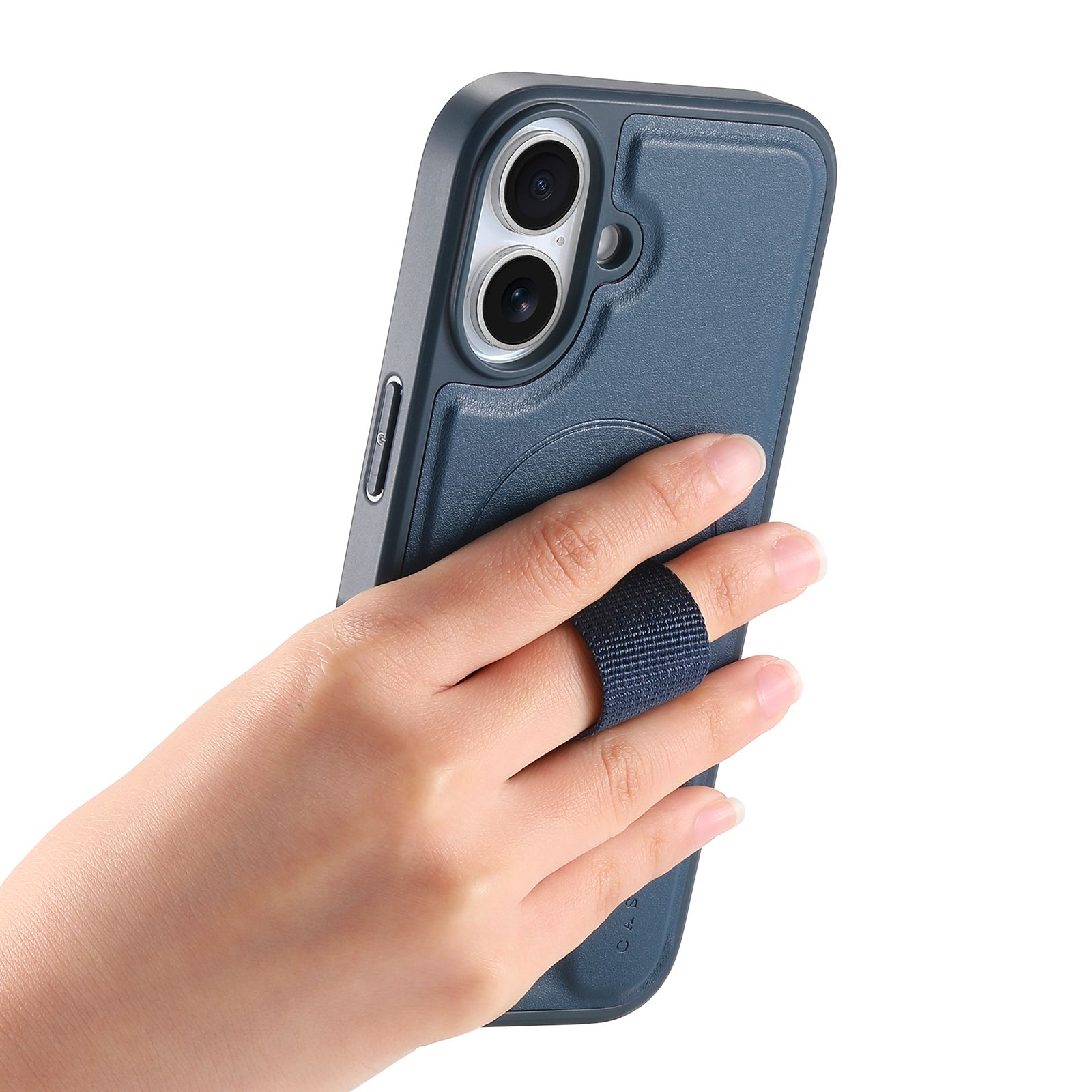 iPhone 17 Plånbok med MagSafe-skal & fingerband Blå