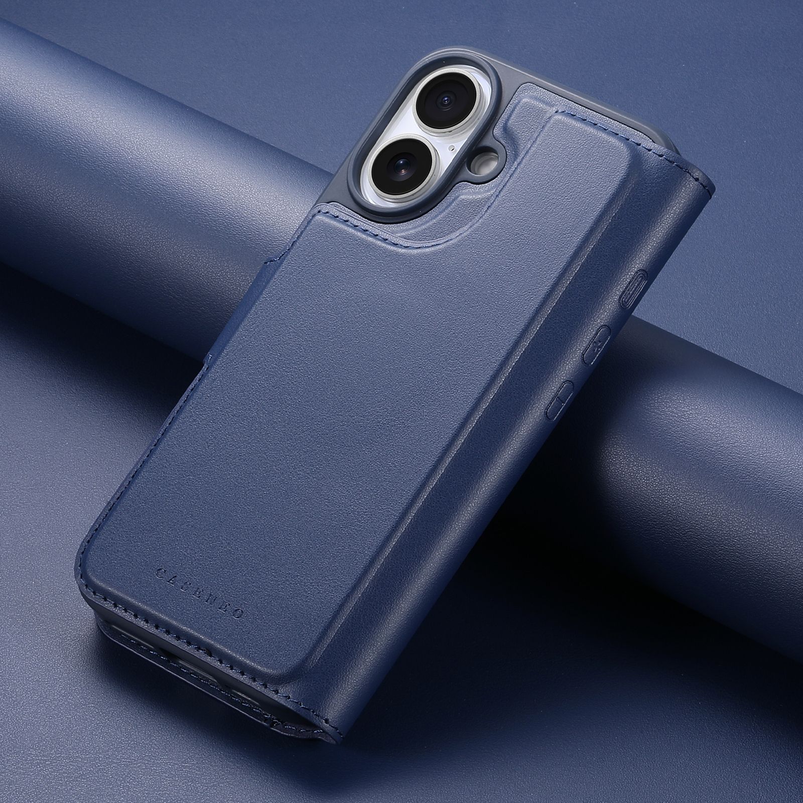 iPhone 17 Plånbok med MagSafe-skal & fingerband Blå