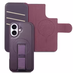 iPhone 17 Plånbok med MagSafe-skal & fingerband Lila