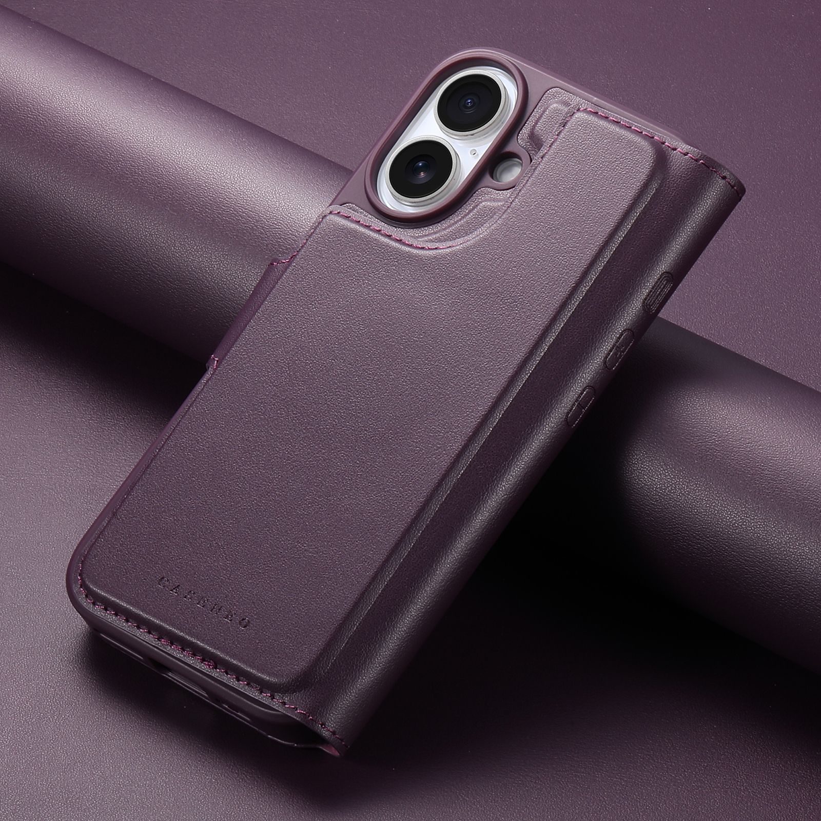 iPhone 17 Plånbok med MagSafe-skal & fingerband Lila