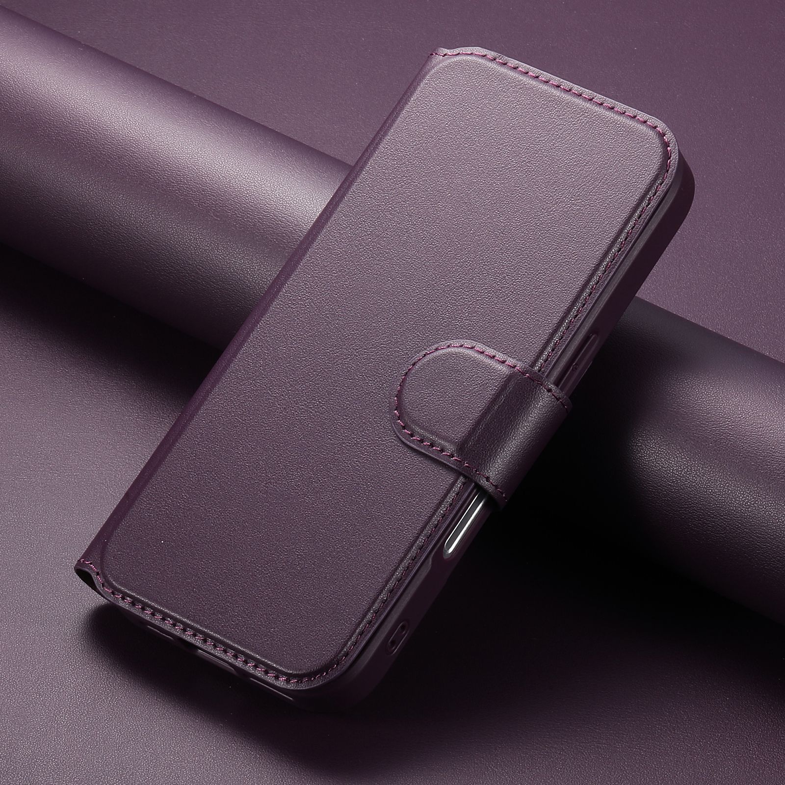 iPhone 17 Plånbok med MagSafe-skal & fingerband Lila